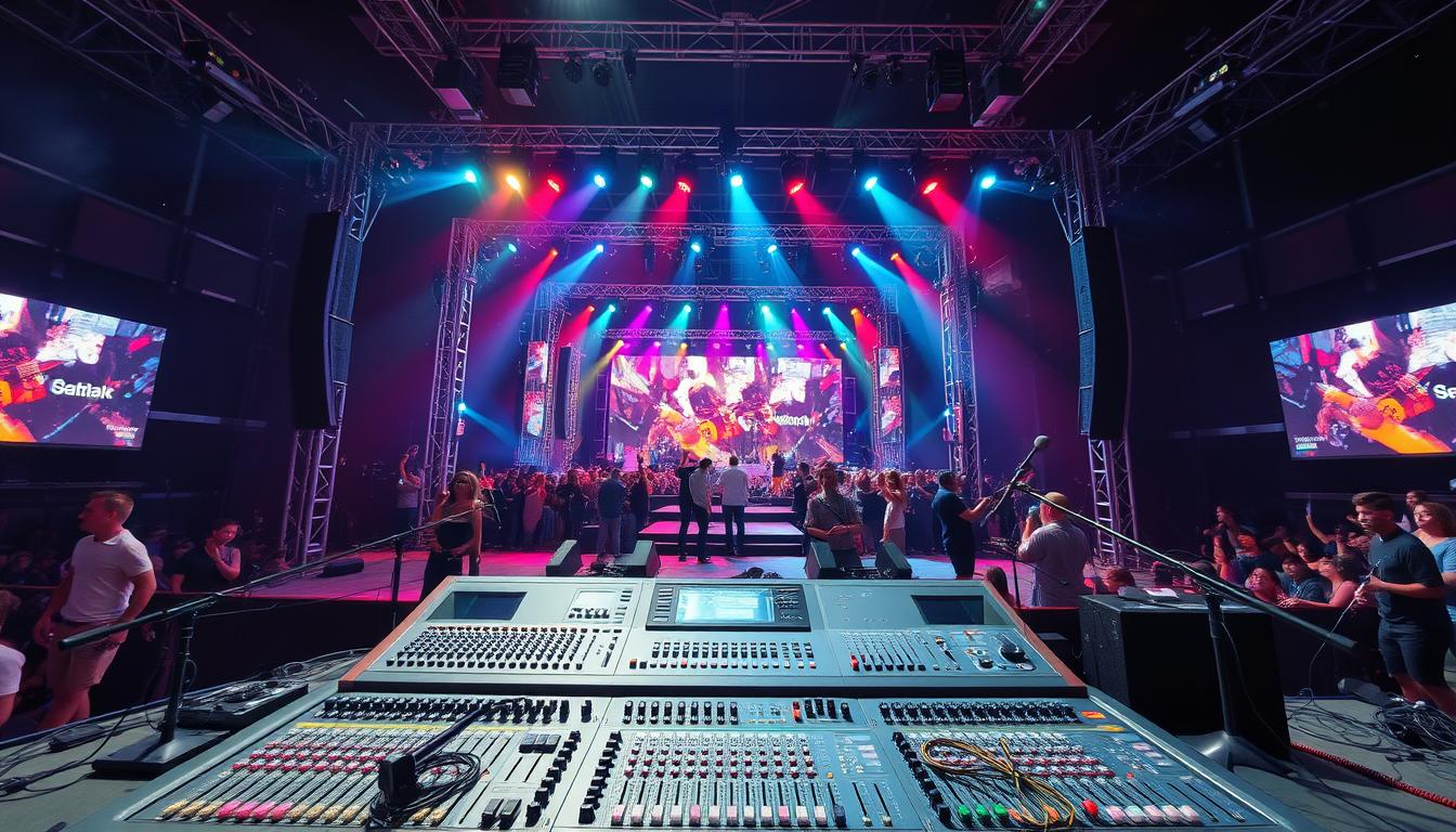 concert sound setup